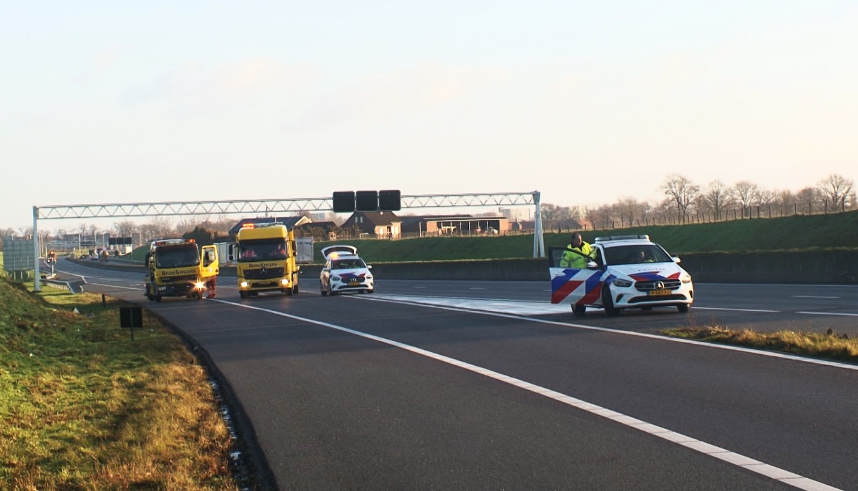 Snelweg A73 dicht na ongeval met zeven wagens