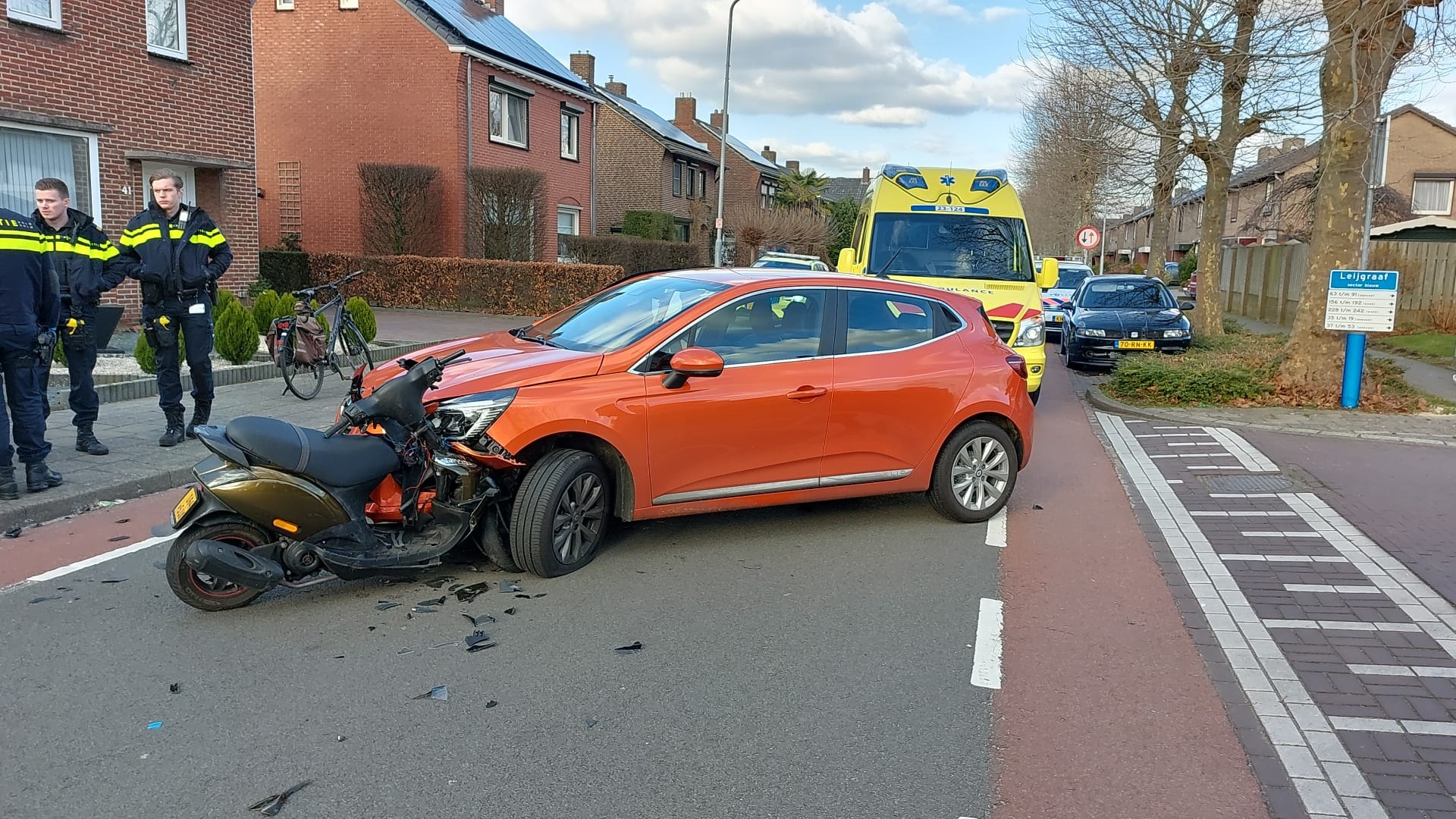 Scooterbestuurder gewond in Belfeld