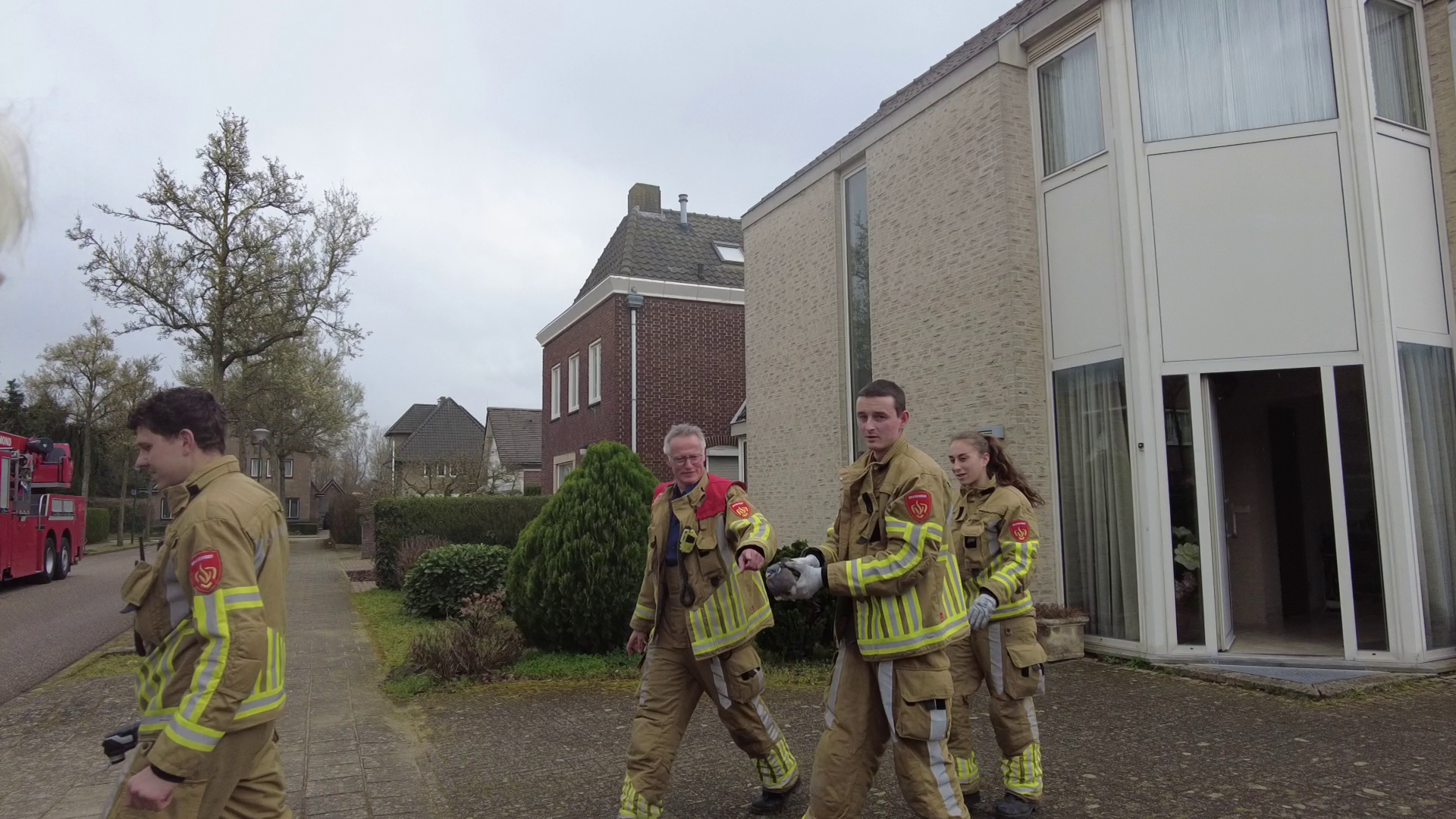 Brandweer redt duif uit schoorsteen in Roermond