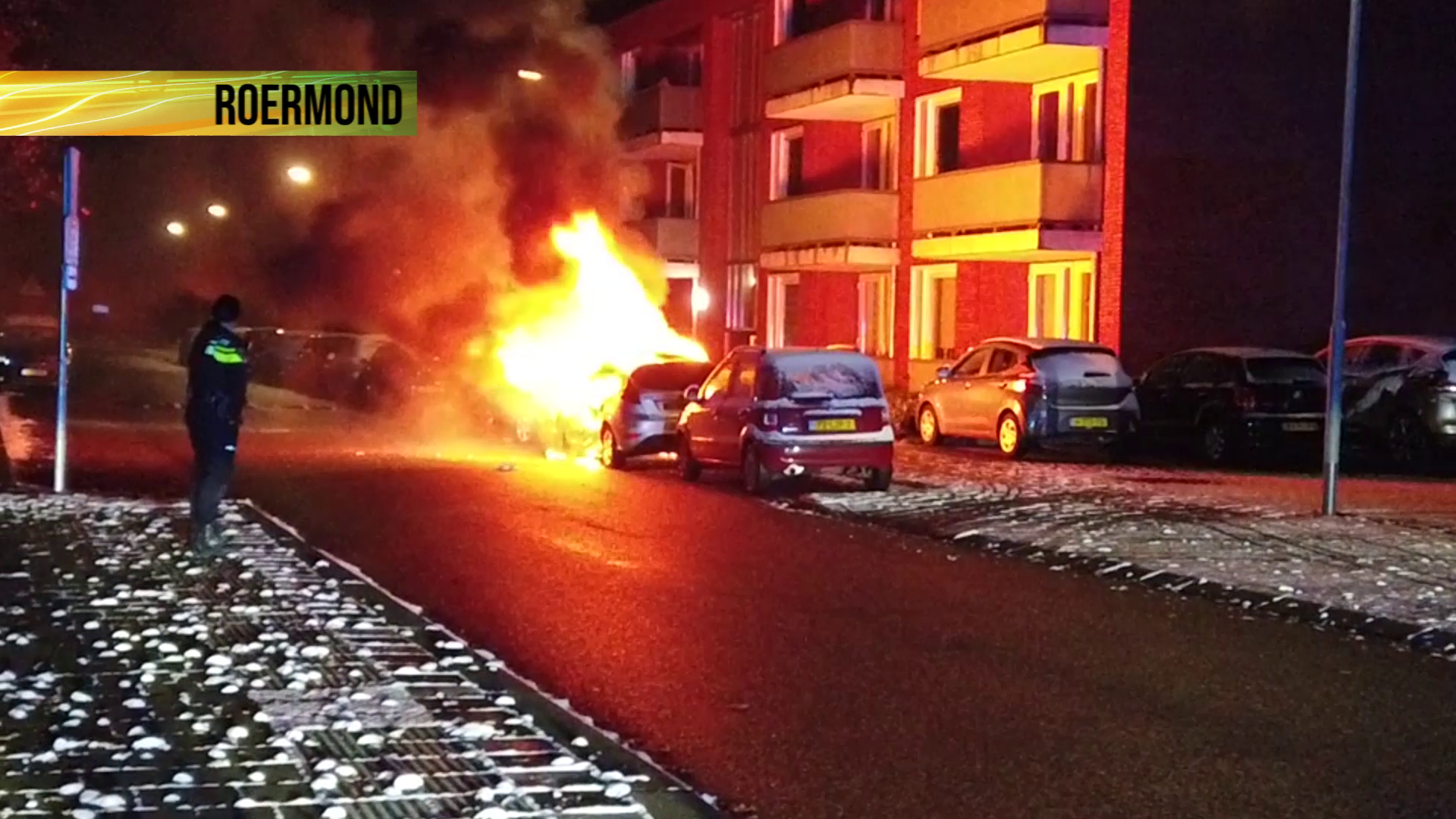 Autobrand in Roermondse wijk Kitskensberg