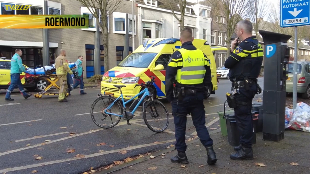 Vrouw op fiets gewond op Minderbroedersingel Roermond