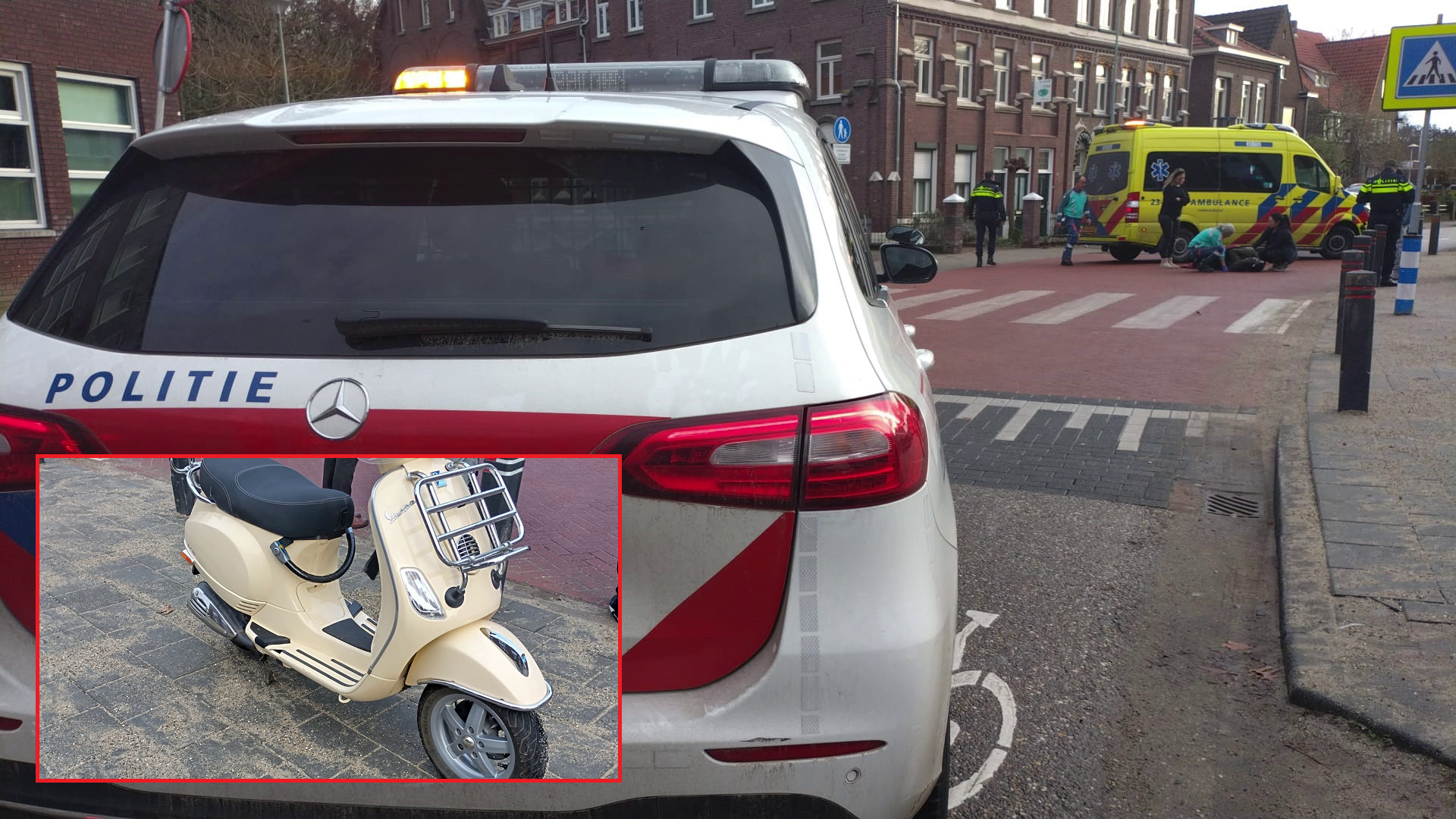 Scooterbestuurder gewond in Roermond